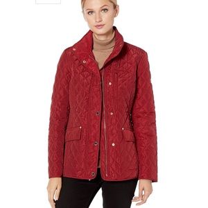 Michael Kors scarlet red quilted jacket